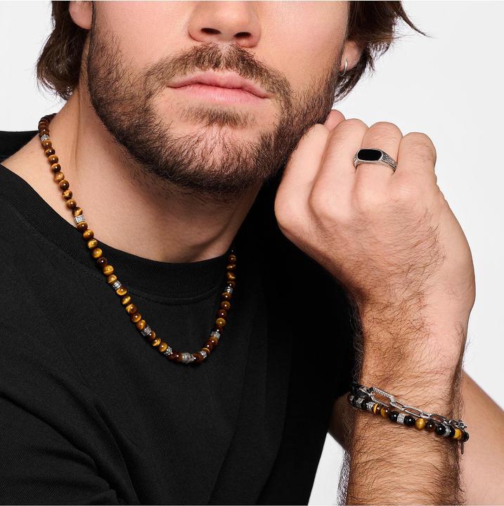 Immagine prodotto Thomas Sabo Anello con onice nera in argento (62, 925 Argento)