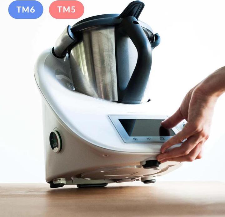Produktbild Mixcover unsichtbarer Gleiter Slider Zubehör für Thermomix TM6 TM5 günstige Alternative zum Gleitbrett