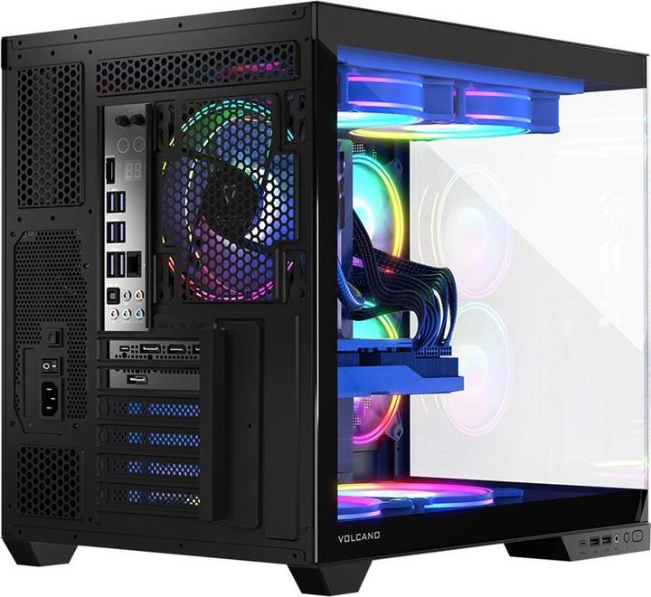 Actual product image Modecom Obudowa Volcano Panorama Apex ARGB 7F czarna (AT-PANORAMA-7F-ARGB-10-000000-0002) (ITX, ATX, mATX)