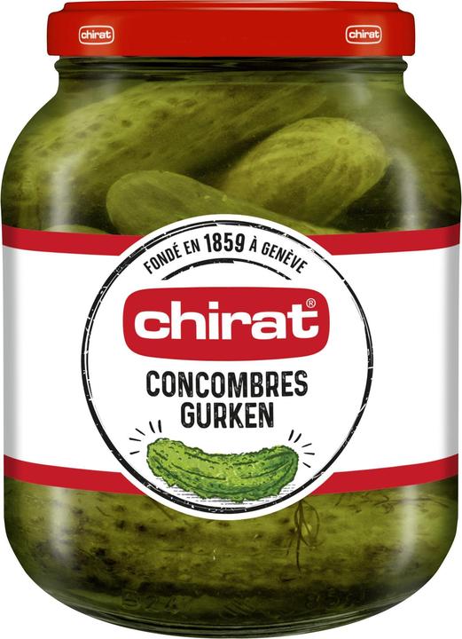 Produktbild Chirat Essig Gurken, Essiggemüse ideal für Raclette, Fondue, Apéro, kalte Platten, Grillieren & Snacks (800 g)