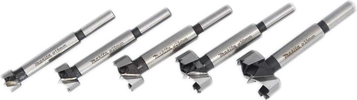 Image du produit Makita Kit de mèches forestières (15 millimètres, 25 millimètres, 30 millimètres, 35 millimètres, 20 mm)