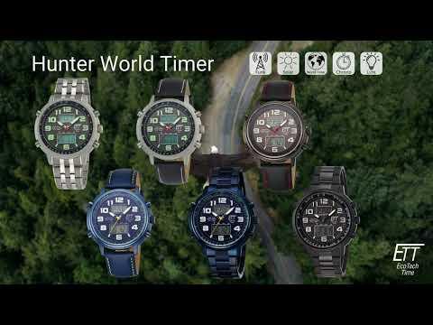 Produktbild ETT EGS-11301-22L Solar Drive Funkuhr Hunter II Chronograph Herrenuhr (Funkuhr, 48 mm)