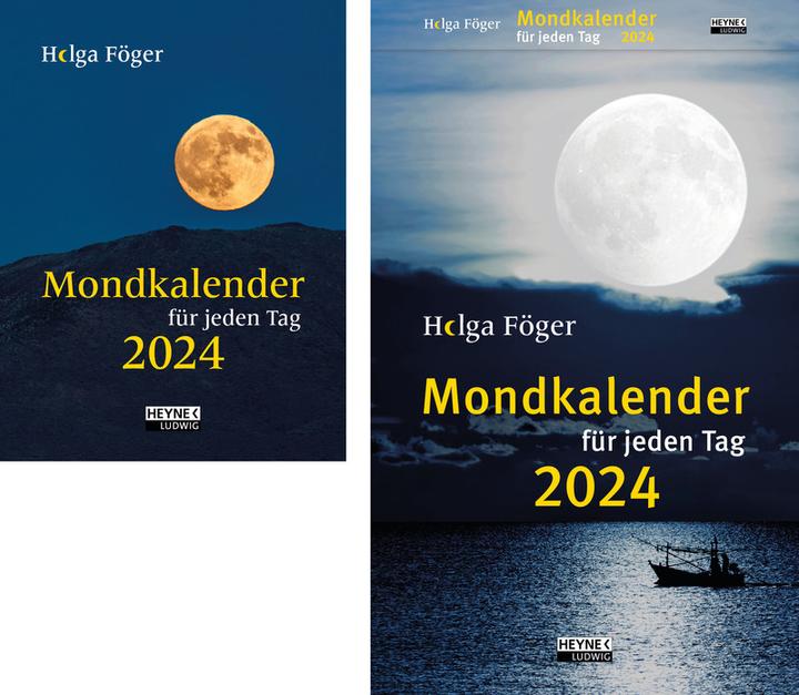 Actual product image Heyne Ludwig Lunar calendar for every day (13 x 21 cm, German)
