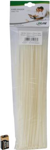 Produktbild InLine Kabelbinder Natural (Packung mit 100) (Kunststoffkabelbinder, 370 mm, 100 Stk.)