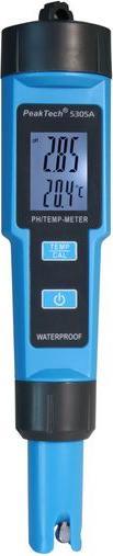 Peaktech pH-Messgerät, 0... 14 pH, 0... 50°C