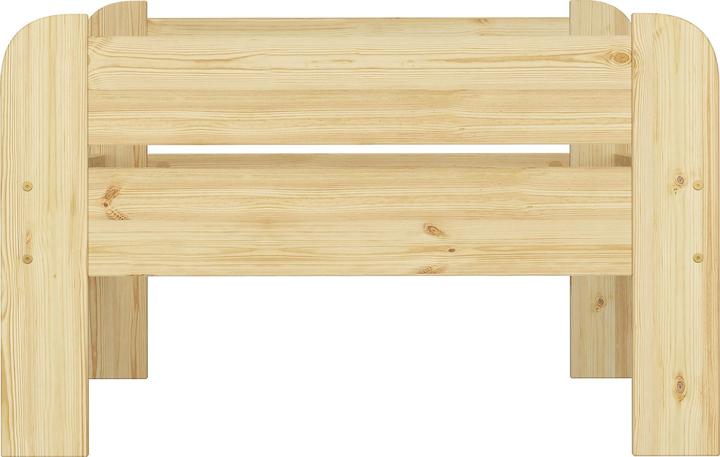 Produktbild Erst-Holz Bettrahmen Kieferbett natur 90x200 Einzelbett Massivholz-Bettgestell ohne Rollrost 60.39-09 oR (90 x 200 cm)