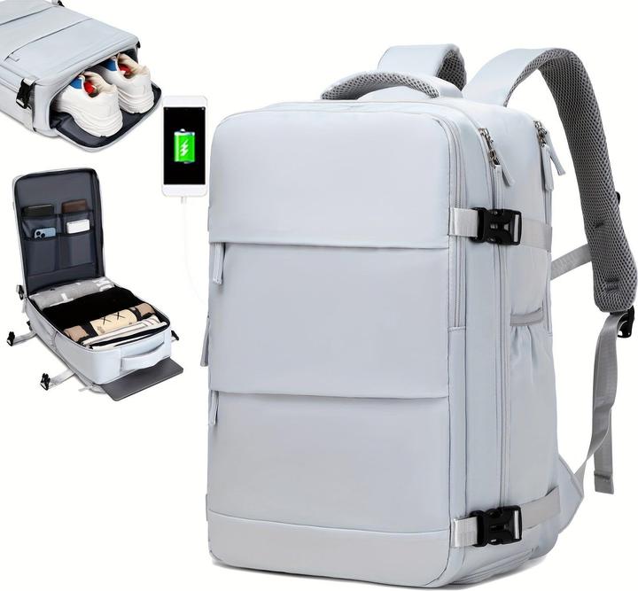 Only-Bags.Store Travel Backpack With Shoes Compartment, Large Capacity Business Computer Daypack, Outdoor Travel