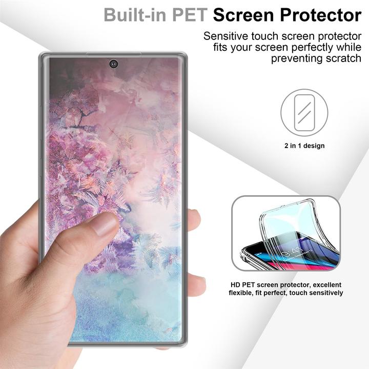 Produktbild Cadorabo TPU 360 Grad Case Cover (Samsung Galaxy Note 10 Pro)