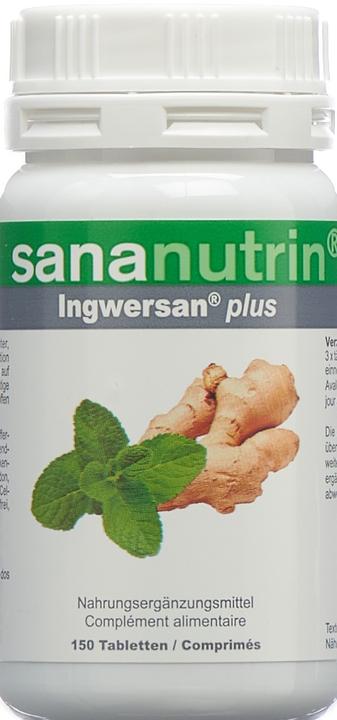 Produktbild Sananutrin Ingwersan plus Tablette (150 Stück, Tabletten, 110 g)