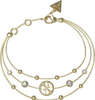 Guess Perfect Illusion Triple Bracelet Gold Plated JUBB03377JWYG - Dimension: 14.5 - 18.5 cm - S (14.60 cm, Edelstahl)