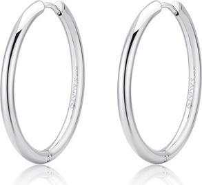 Sagapo S'Agapo Chunky Shk73 Steel Hoop Earrings (Stahl)