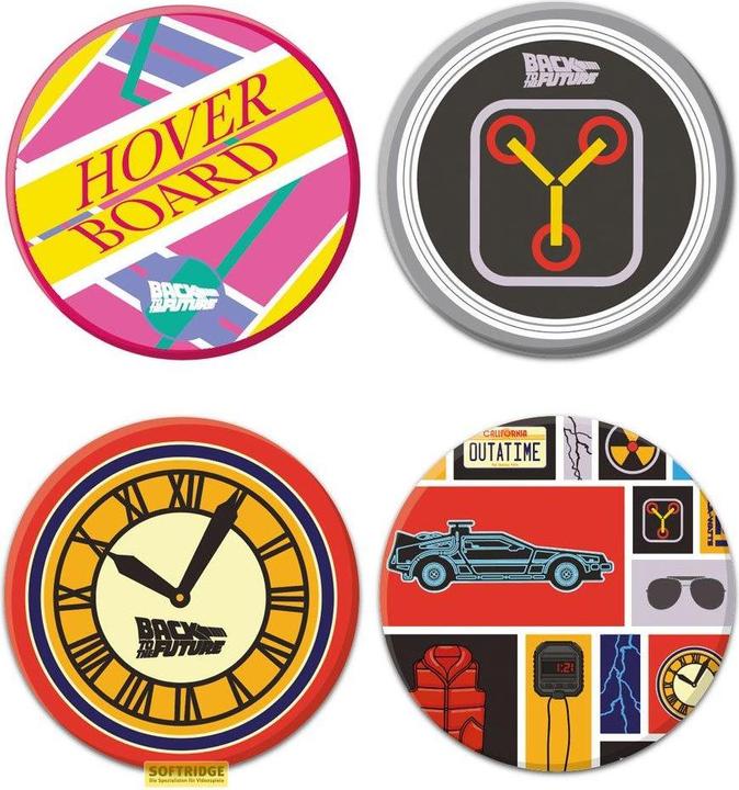Image du produit Back to the Future packs 4 sous-verres Characters (carton de 6) (6 x, Dessous de verre)