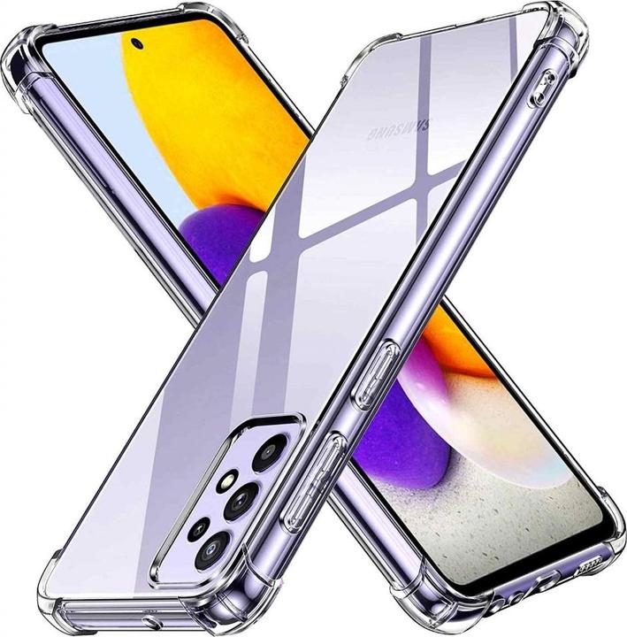 Produktbild Screenguard Samsung Galaxy A72 Hülle Crystal Soft Airbag Bumper (Samsung Galaxy A72)