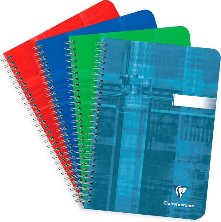 Actual product image Clairefontaine Spiral notebook (A5, Checked, Soft cover)