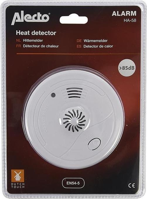 Actual product image Alecto heat detector