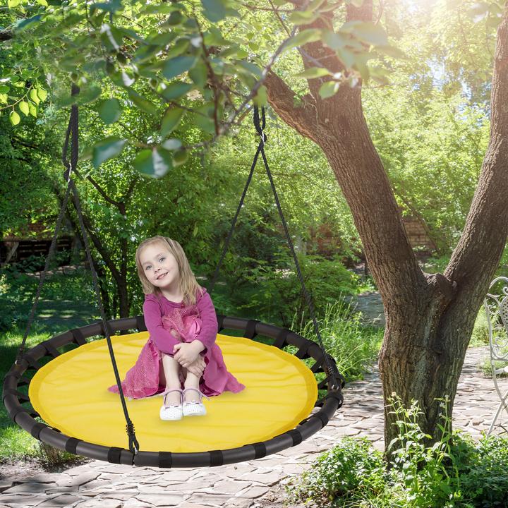 Image du produit Relaxdays Balançoire nid d'oiseau rond 120 cm