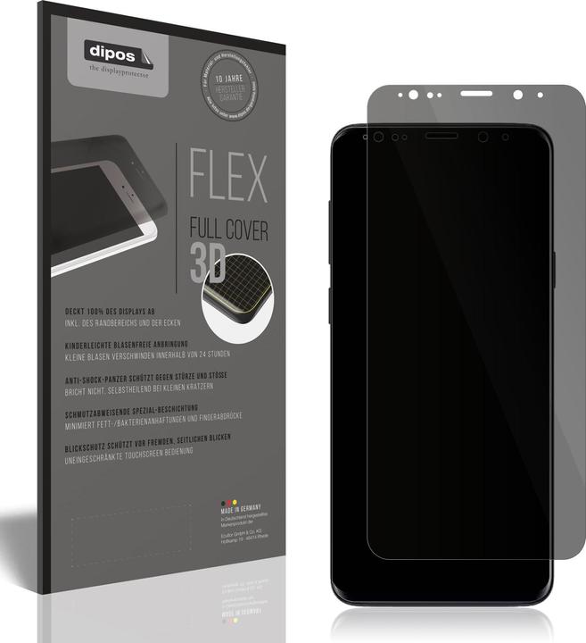 Produktbild Dipos Privacy Sichtschutzfolie Full Cover (1 Stück, Samsung Galaxy S9+)