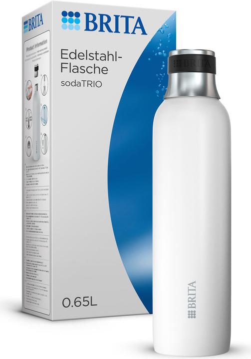 Actual product image Brita sodaTRIO Edelstahlflasche