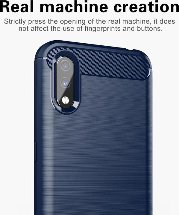 Image du produit Cadorabo TPU Ultra Slim carbon edelstahl Combi Cover (Samsung Galaxy A01)