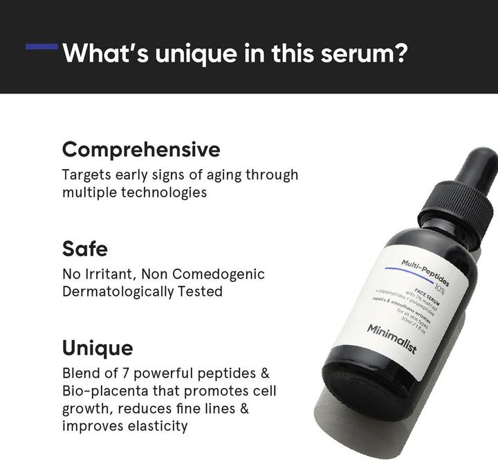 Produktbild Minimalist Multi-Peptides 10% Face Serum (30 ml)
