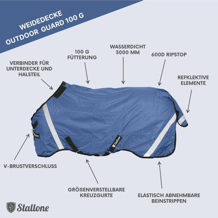 Produktbild Stallone Weidedecke Denver 100 g (105 cm)