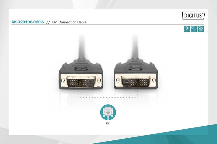 Produktbild Digitus Dvi — Dvi (2 m, DVI)