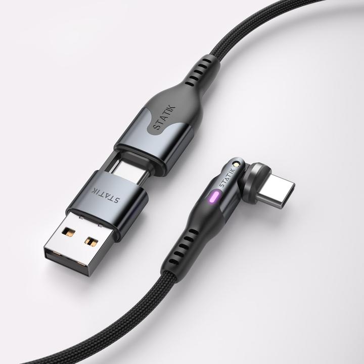 Actual product image Statik 360° rotatable USB-C to USB-C cable 3.0m (3 m, USB 3.0)