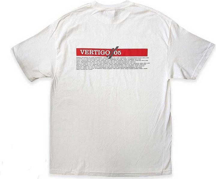 Produktbild U2 Adult Vertigo Tour 2005 Band Photo Back Print TShirt (XL)