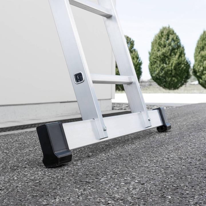 Productafbeelding Munk Telescopische ladder 4-delig met traverse 4x4 sporten (Telescopische ladder)