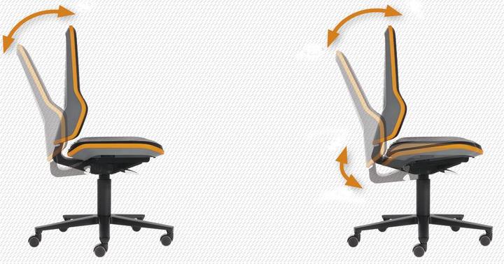 Produktbild Bimos Arbeitsstuhl Neon 2, mit Rollen, ESD, Permanentkontakt, grau
