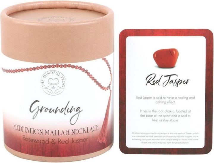 Image du produit Something Different Collier Mallah Grounding en palissandre et jaspe rouge (Matériau 100% synthétique)