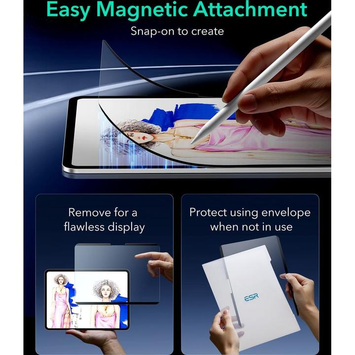 Actual product image ESR Paper-Feel Magnetic Screen (1 Piece, iPad Pro 13 2024 (M4))