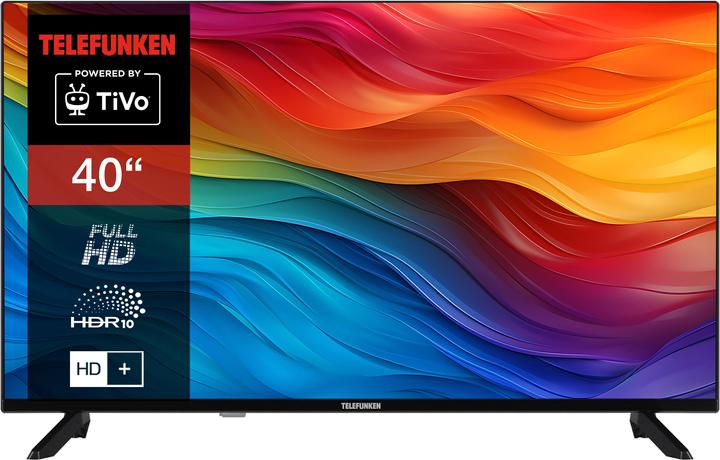 Produktbild Telefunken D40F751X7CW 40 Zoll Fernseher Smart TV (Full HD, HDR, Triple-Tuner, 6 Monate HD+ inkl.) (40", LED, Full HD, 2024)