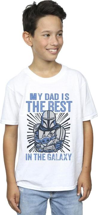Immagine prodotto Star Wars Mandalorian Best Dad Maglietta Ragazzi (152, 158)