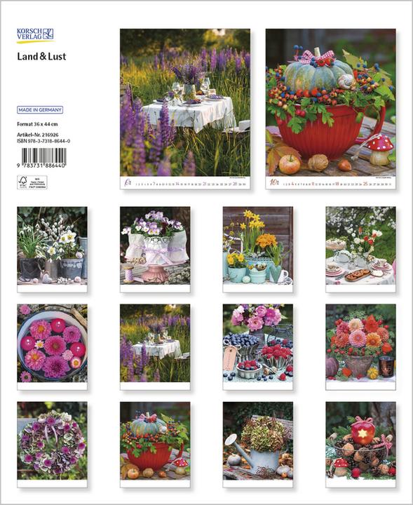 Produktbild Land & Lust 2026 (Harter Einband, Deutsch)