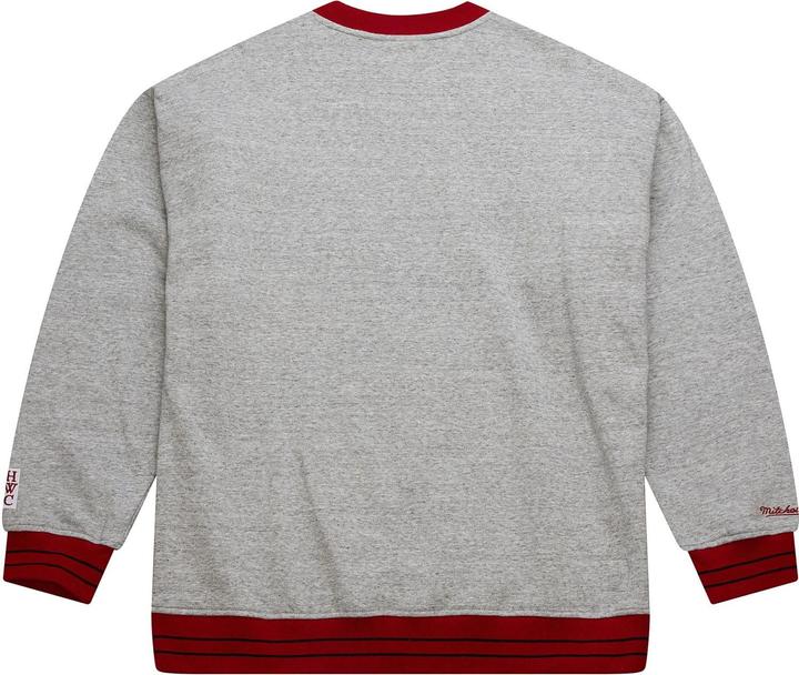 Actual product image Mitchell & Ness SATIN Fleece Pullover Chicago Bulls - L (L)