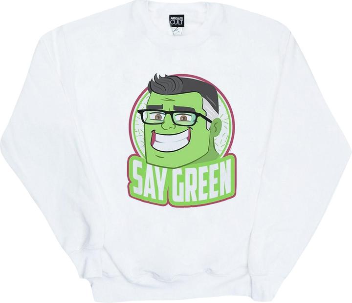 Avengers Endgame Hulk Say Green Sweatshirt (L)