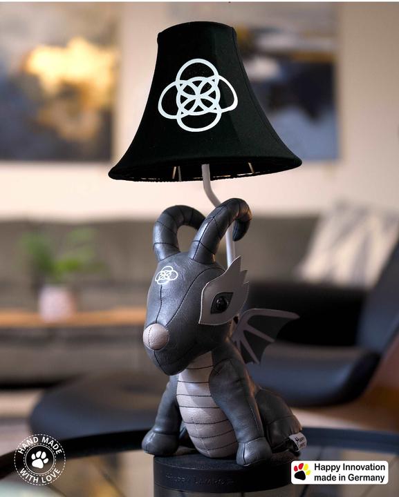 Produktbild Happy Lamps Black Dragon der Drache, LED Tischleuchte, handgefertigt (450 lm)