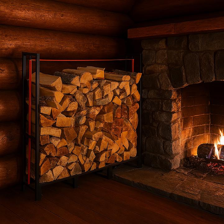 Actual product image Relaxdays Firewood rack (121 x 30.5 x 116 cm)