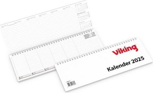 Actual product image Viking Tischkalender 6594111 2025 1 Woche/2 Seiten Pappe, Papier Weiss 34 Ringe (German)