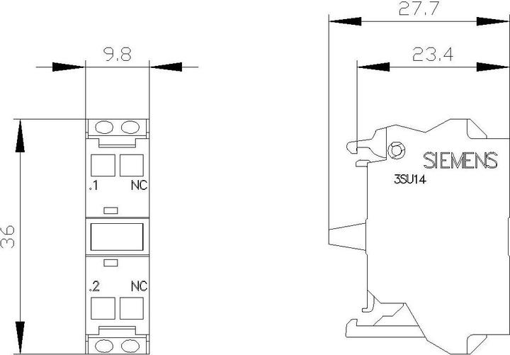 Immagine prodotto Siemens Modulo di contatto con 1 elemento di contatto