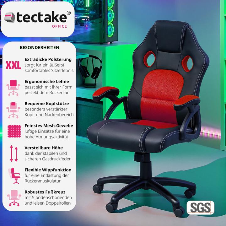 Image du produit tectake Fauteuil de bureau Tyson