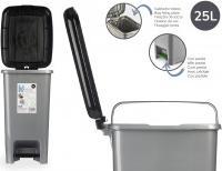 Image du produit Arte Regal poubelle plastique 25l poubelle à pédale de recycl (25 l)