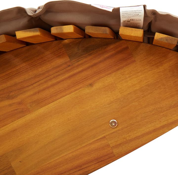 Produktbild VidaXL Sonnenliege Set aus 2 Taupe Massivholz Akazie Standard (3 cm)