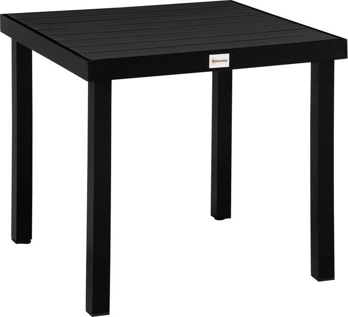 Produktbild Swisshandel24 Gartentisch für 4 Personen Esstisch Aluminiumtisch Gartenmöbel Loungemöbel pflegeleicht Kunststoff S (78 cm)