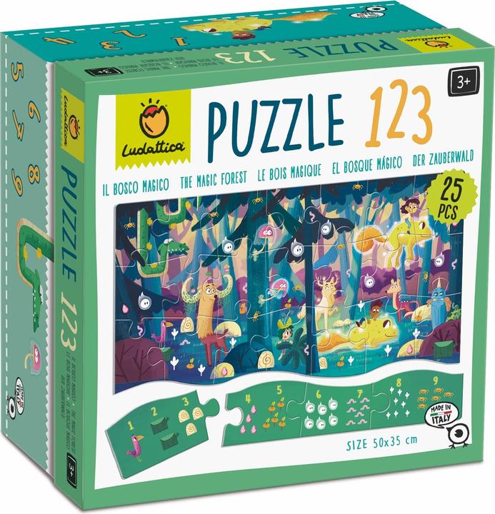 Produktbild Ludattica 123 Puzzeln und Lernen - Wald (25 Teile)