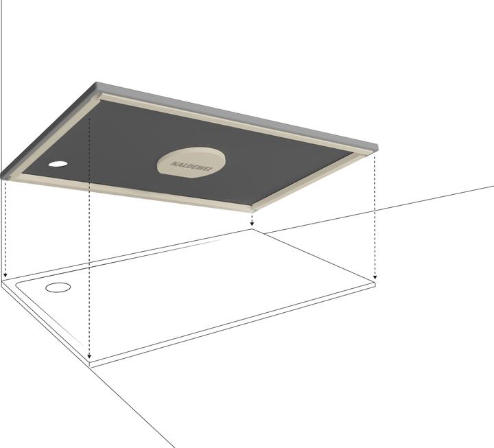 Produktbild Kaldewei Superplan Zero Duschfläche mit Wannenträger extraflach, 1400x900mm, 35784798