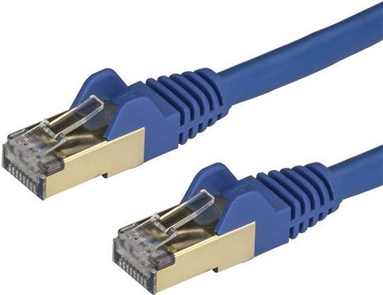 Actual product image StarTech Patch Cable Cat6a 2m Blue (STP, CAT6a, 2 m)