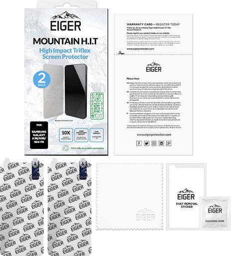 Produktbild Eiger Display-Folie (2er-Pack) Mountain H.I.T Clear (2 Stück, Samsung Galaxy A56, Samsung Galaxy A36)