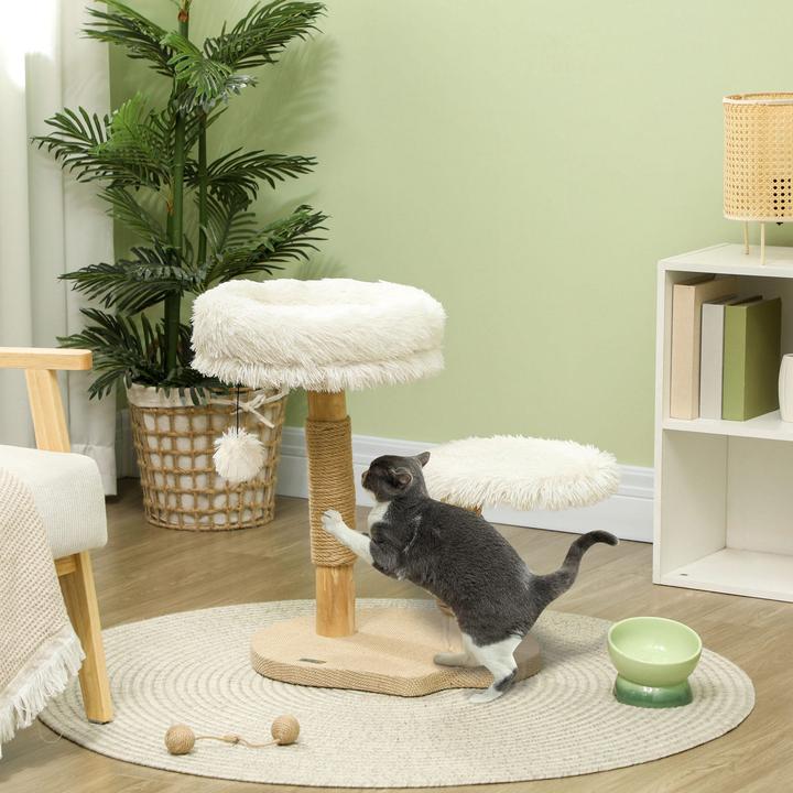 Produktbild Jamb Kratzbaum (61.50 cm, Weiss und Naturholz)